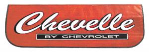 ASENNUS SUOJA LOKASUOJALLE CHEVELLE by chevrolet LOGO PUNAINEN old school