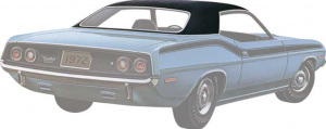 VINYYLI KATTO MUSTA CHALLANGER 7374 NARROW SEAM