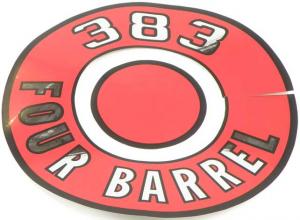 TARRA ILMANSUODATTIMEN MOPAR 6670 383 FOUR BARREL punainen pohja