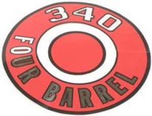 TARRA ILMANSUODATTIMEN MOPAR 6670 340 FOUR BARREL punainen pohja