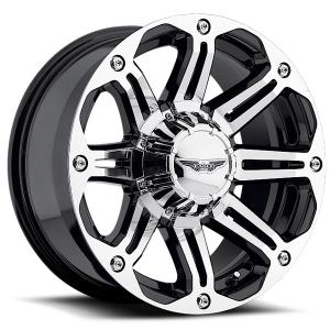 VANNE ALU 18X85 8X65 ET20MM KIILLOTETTUMUSTA  2kplvarastossa