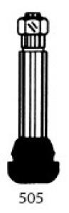 VENTTIILI TR418C KROMI pituus 62mm  sis hattu